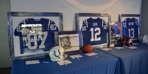 Silent auction with amazing autographed NFL memorabilia.