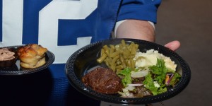 Ruths Chris catering at the Bullseye Colts VIP Tailgate.