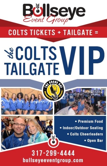 Colts VIP Tailgate Sunday December 14