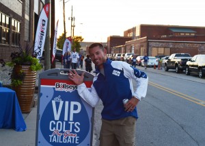 Outside the Colts VIP pre game tailgate party