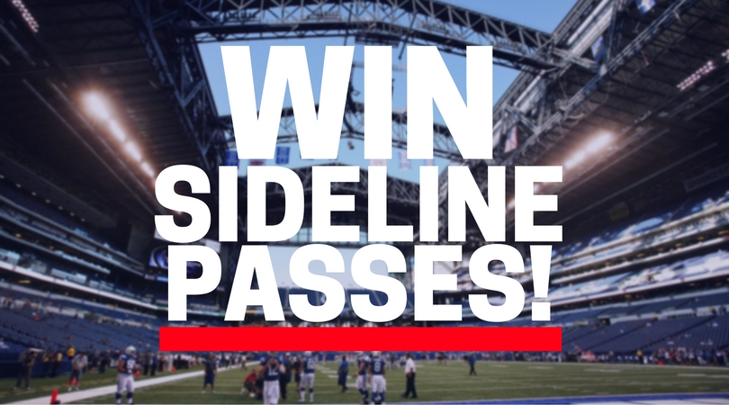 Win Indianapolis Colts Sideline Passes vs Chicago! - Bullseye