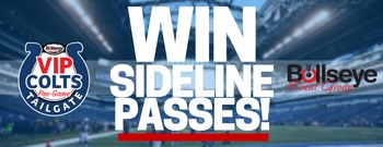 Win Indianapolis Colts Sideline Passes vs Chicago! - Bullseye