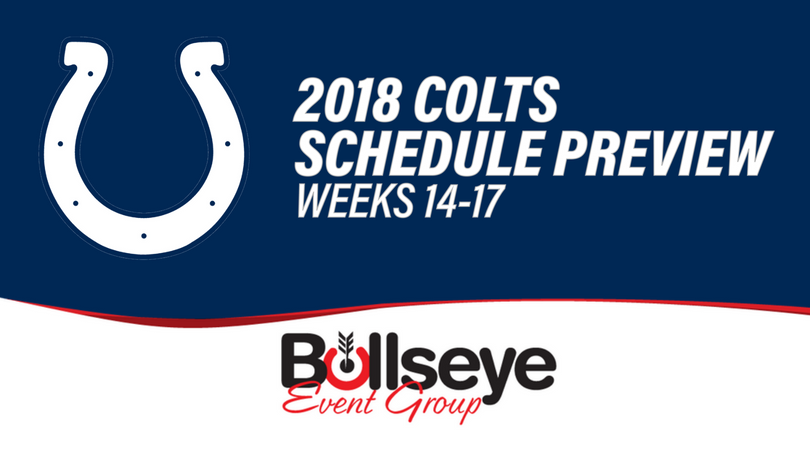 2018 Indianapolis Colts Schedule Preview: Weeks 14-17 